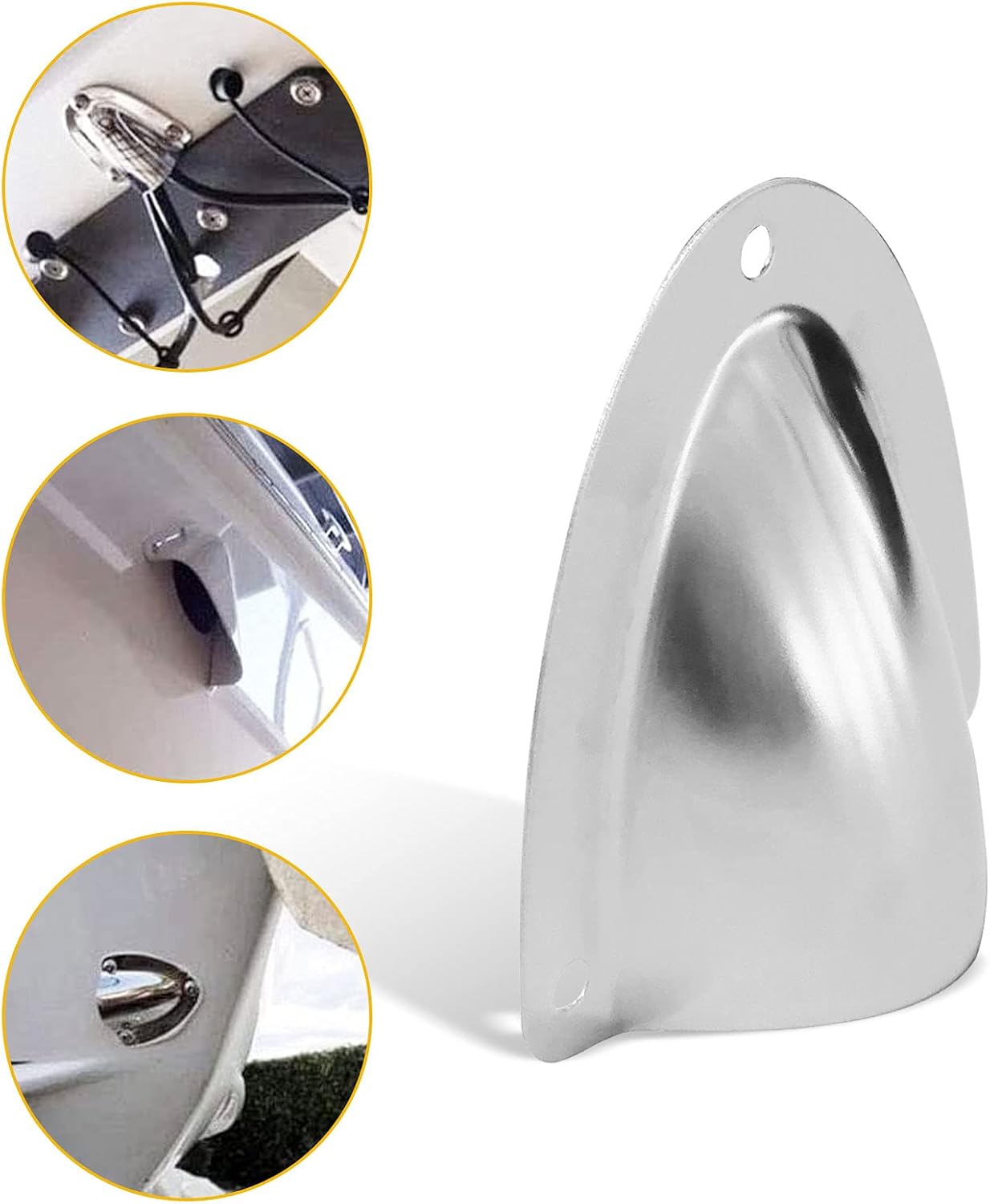 6 Pack Wire Cable Vent Cover Stainless Steel Clamshell Vent Clam Shell Vent for Boat Marine/Boat : Sports & Outdoors