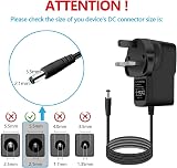 RUOVXWU 5V 2A Universal Power Supply with 7 Tips UK Plug 100-240V Charger view 4