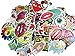 Evinis - (Pack of 200) Random Cool Music Film Vinyl Skateboard Guitar Travel Case Sticker Lot Pack Decals