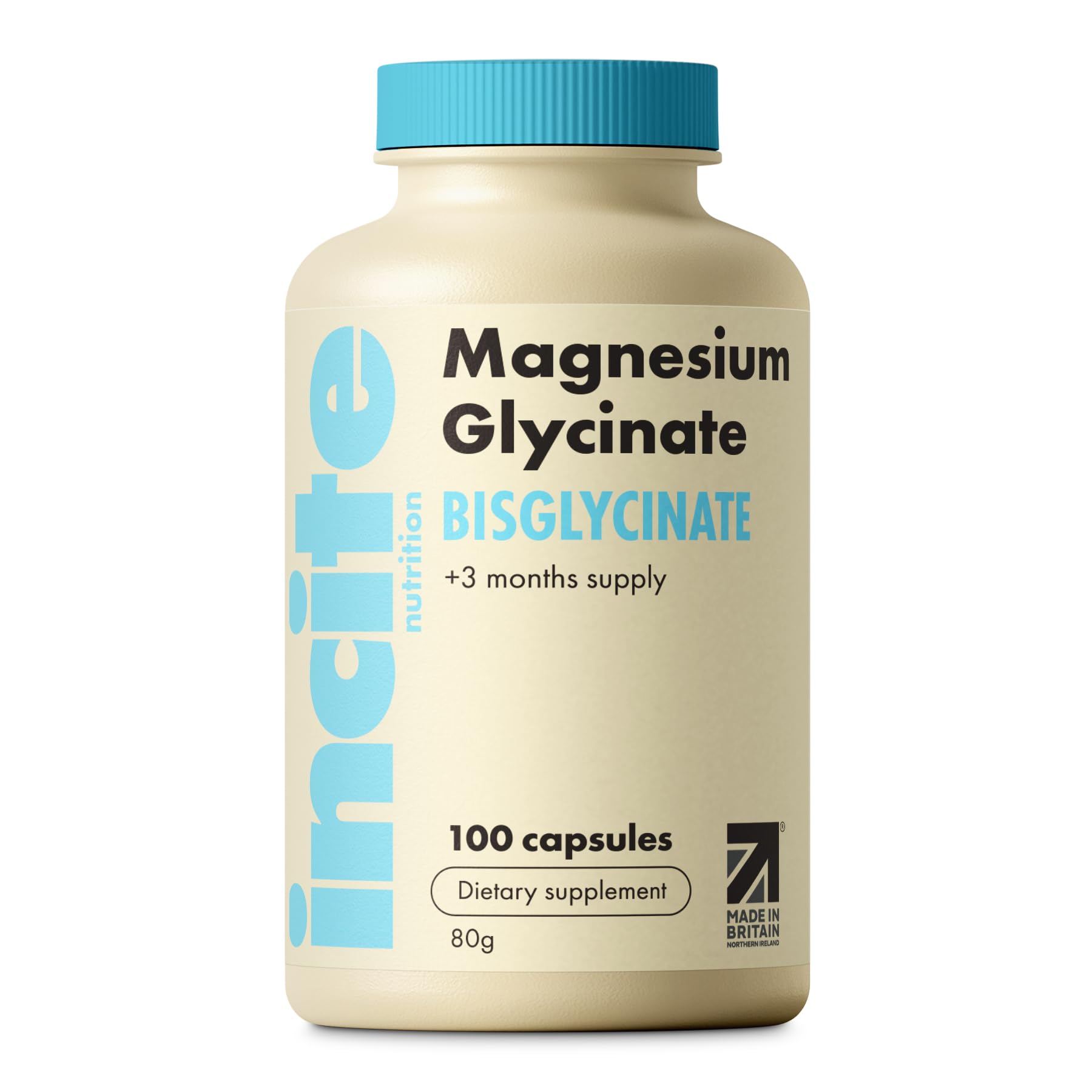 Magnesium bisglycinat Nahrungsergänzungsmittel – 500 mg – Premium-Qualität – 100 vegane, Magnesium glycinat hochdosierte Kapseln Supplements (Tabletten für 3 Monate) mit höchster Bioverfügbarkeit