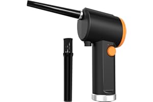 KOONIE Cordless Air Duster for Computer Keyboard Cleaning, 41000 RPM, Stepless Speed Motor, Rechargeable Battery Powered, Typ