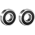 uxcell 6001-2RS Ball Bearing 12mm x 28mm x 8mm Double Sealed 180101 Deep Groove Bearings High Carbon Steel Z1 2pcs