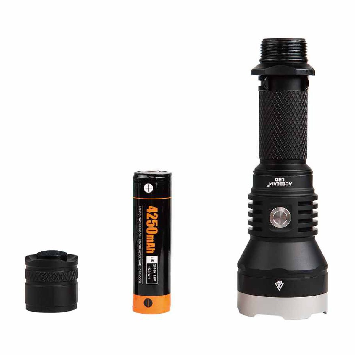 ACEBEAM L30 Tactical Flashlight With Battery 4000 Lumens Cree LED