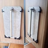 JUTTAUTO Caravan Table Bracket Storage Kit Black Table Retaining Kit view 2