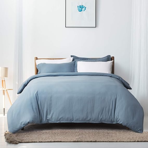 Bedsure Duvet Cover Set King Size (104x90 inches) Soft Duvet Cover with