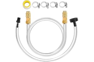 Jetmilai Seastar Hydraulic Steering Seal Kit for Seastar Hydraulic Steering Fluid, Quick Connect Boat Bleed Filler Kit with Boat Hose Oil Pipe, Hydraulic Steering for Boats