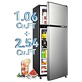 Anypro 3.6 Cu.Ft Fridge with Freezer, Double Door