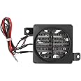 PTC Fan Heater,Thermostatic Ceramics Fast Heating Air Dehumidification DC Fan Heater DIY Accessories for Car Small Space Culture Room(12V 150W)
