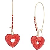 Betsey Johnson Jewelry Women's Love Spell Candy Heart Dangle Earrings