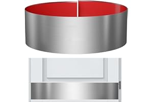 Sanbege Stainless Steel Door Kick Plate, 6" x 34" Door Push Plate, Self Adhesive Kickplate for 36" Doors Interior or Exterior (Brushed Nickel)