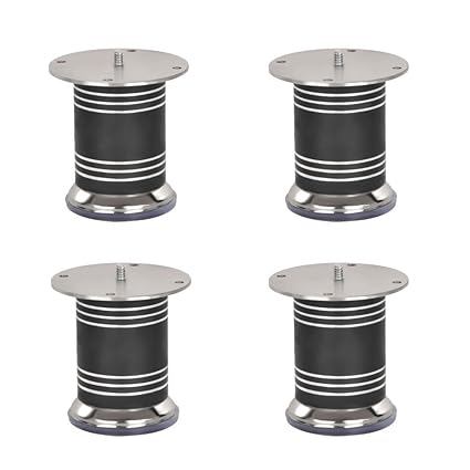 A & Y TRADERS Sofa Leg Round Stainless Steel 202 Colour WENGY Pack of