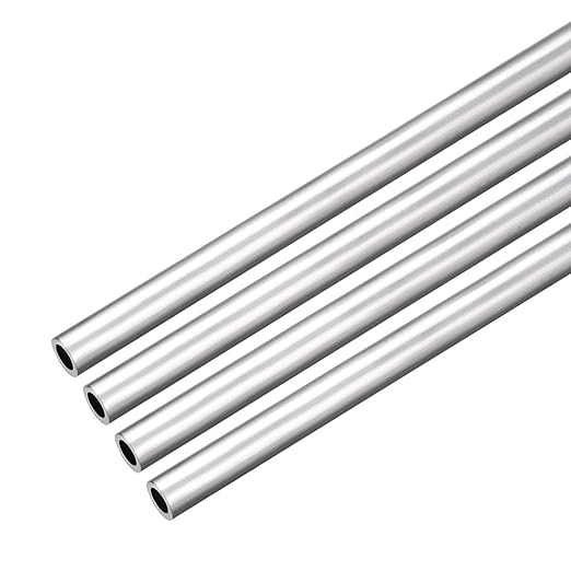 uxcell 4Pcs 6063 Seamless Aluminum Round Straight Tubing