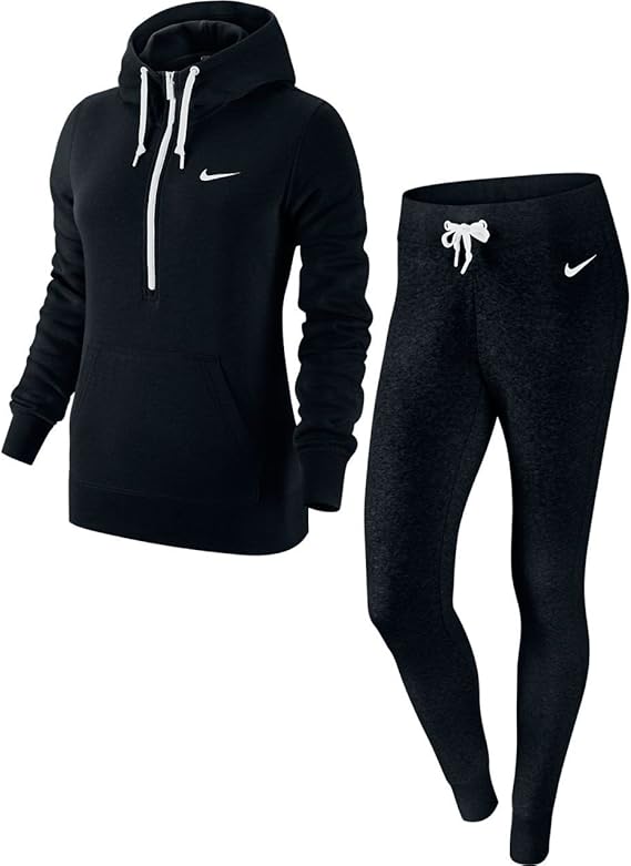 Nike Club WarmUp Tracksuit Women, Women, Black Black, XS Amazon.co