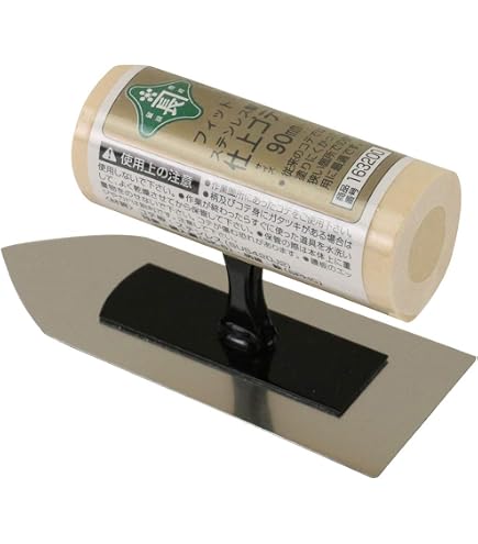 thumbnail image 2 of GLS Midoricho Japanese Stainless Steel Finishing Trowel - 210mm Plasterer Tool (Japan Import) 2 of 4