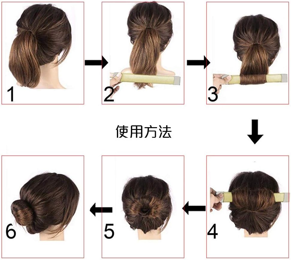 Amazon お団子ヘアアレンジ ヘアメーカーツール ヘアアクセサリー かわいいふんわりおだんごヘアまとめ髪用グッズ お嬢様風髪型 使用簡単 6点セット 5 Pcs Sokuer ヘアアレンジ用コーム 通販