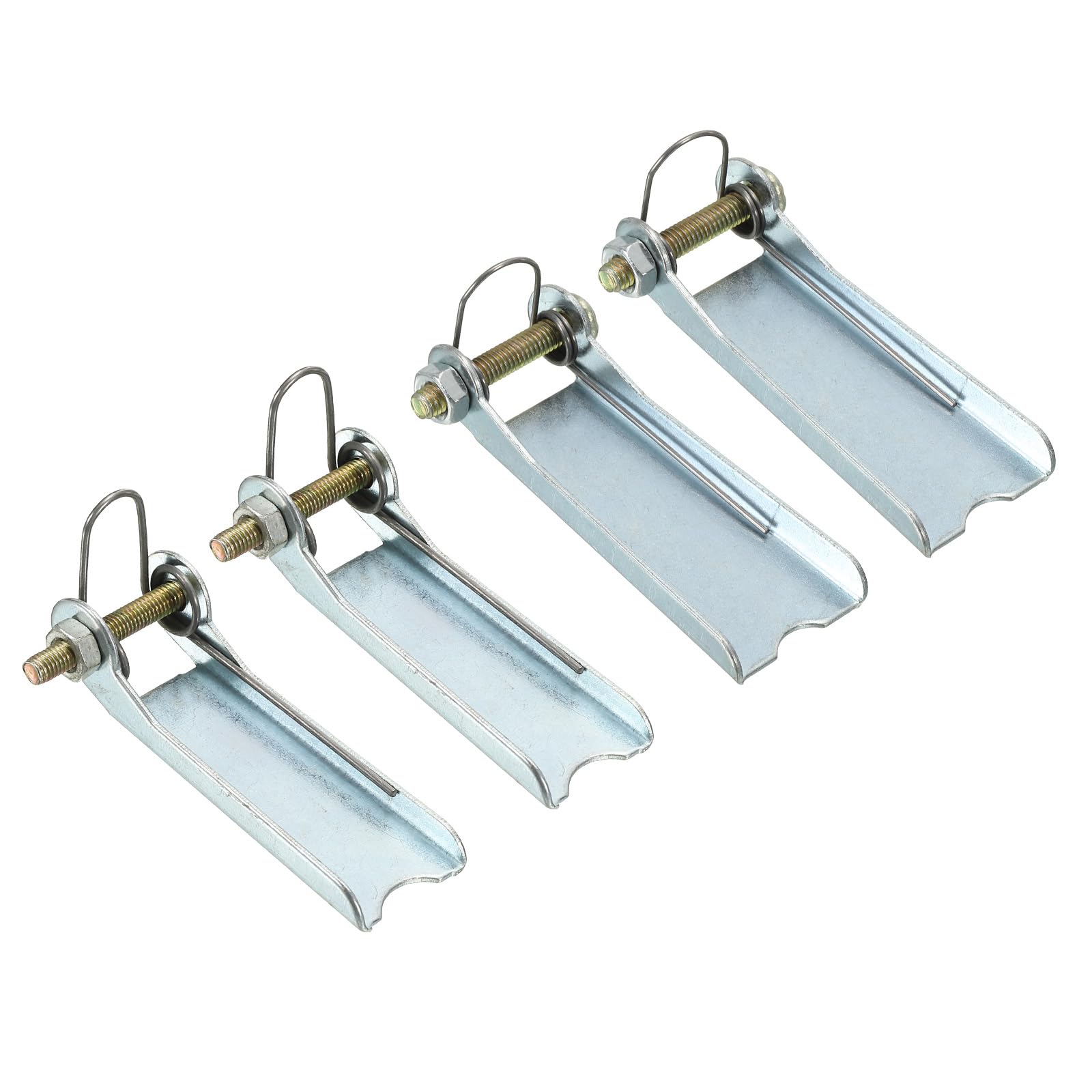 PATIKIL Hook Safety Latch Kit 2 Size, 2Pcs Metal Towing Receiver Hitch for Clevis Hook Trailer, Silver Tone