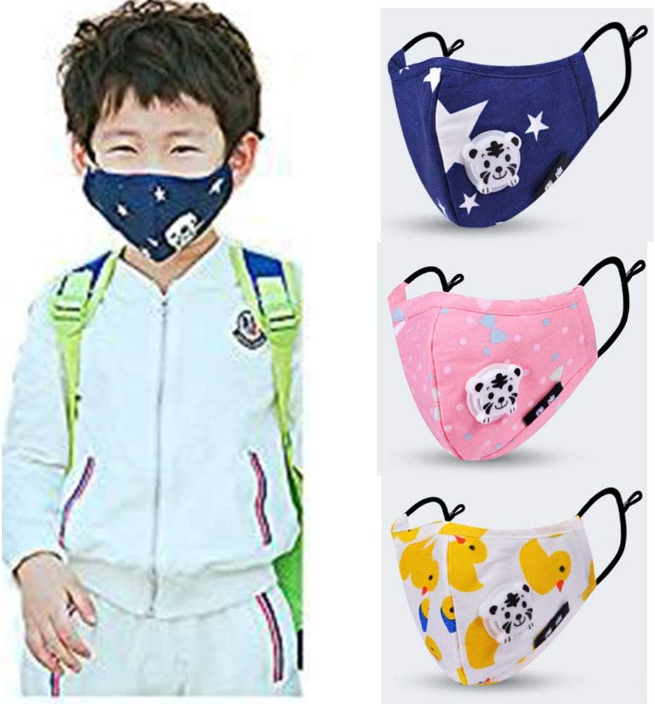 Child Dust Allergy & Flu Mask -Comfortable,Washable Protection from Dust,Pollen,Allergens,Cold & Flu Asthma Mask with Activated Carbon Filter