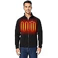 ORORO Men’s Heated Fleece Jacket with Battery, Fleece Heating Jacket Warming Jacket (Charger Not Included)