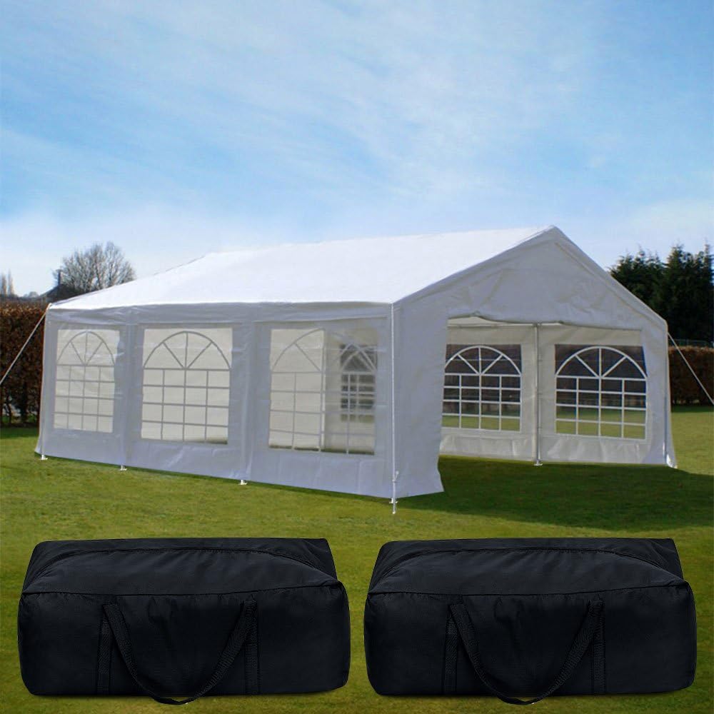 Amazon Com Quictent 20 X 20 Heavy Duty Outdoor Gazebo Party