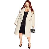 City Chic womens City Chic Plus Size Coat Sassy Military