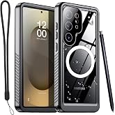 AICase Waterproof Case for Samsung Galaxy S25 Ultra Clear with MagSafe Snowproof,Dustproof and Shockproof,IP68 Certified Real 360 Full Body Protection Underwater Water Proof for Galaxy S25 Ultra