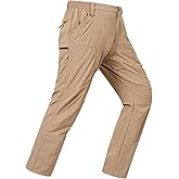 Mens Lightweight Cargo Hiking Patns Outdoor Quick Dry Work Tactical Pants with 6 Pockets Water Resistant Fishing Travel Pants