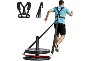VEVOR Weight Sled, Steel Power Sled, Fitness Strength Training Sleds for Athletic Exercise Speed Improvement, Workout Fitness