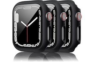 Vancle 3 Pack Case for Apple Watch Screen Protector 44mm Series 6/SE/5/4, Hard PC Full Protective Cover Apple Watch Case with