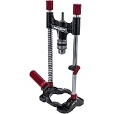 Milescraft DrillMate Portable Drill Guide Adjustable Precision Drilling Jig | 1318 - 3/8&rdquo; Chuck - All Metal Handheld Drill Press - Attachment for Accurate Angled and Straight Holes - Self Centering