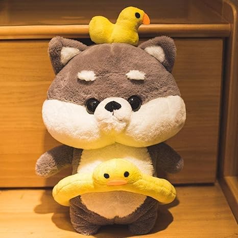 Amazon Co Jp 25 35cmかわいい芝犬犬ぬいぐるみクリエイティブコスプレ犬ぬいぐるみ柔らかい動物人形赤ちゃんのおもちゃ子供のための誕生日プレゼント 35cm Pink ホーム キッチン