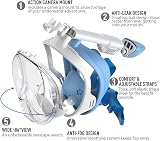 G2RISE SN01 Full Face Snorkel Mask with Detachable Camera Mount view 3
