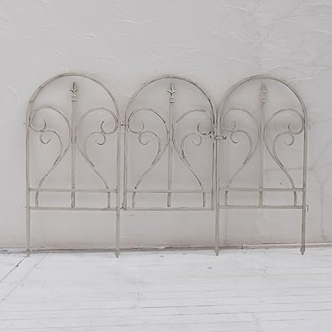 Amazon ガーデンフェンス ゲート 高さ90cm 柵 扉 門扉 庭 園芸 アイアン ホワイト ゲートセット フェンス 垣