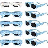 LotsBuyLots 10 Pack Retro Rectangle Sunglasses Women Vintage Square Glasses for Bachelorette Party Favors Bridesmaid Gifts