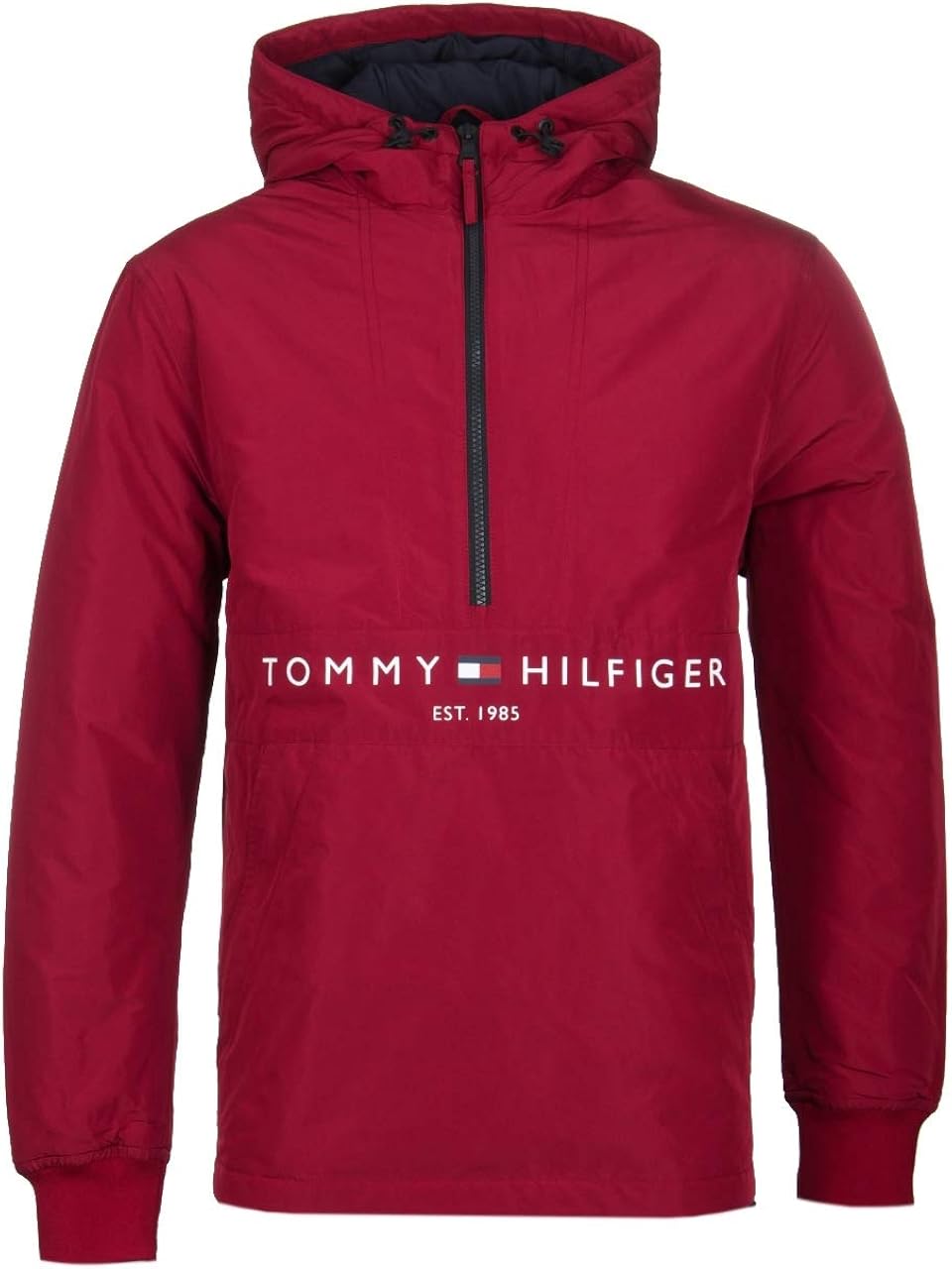 tommy hilfiger padded half zip anorak