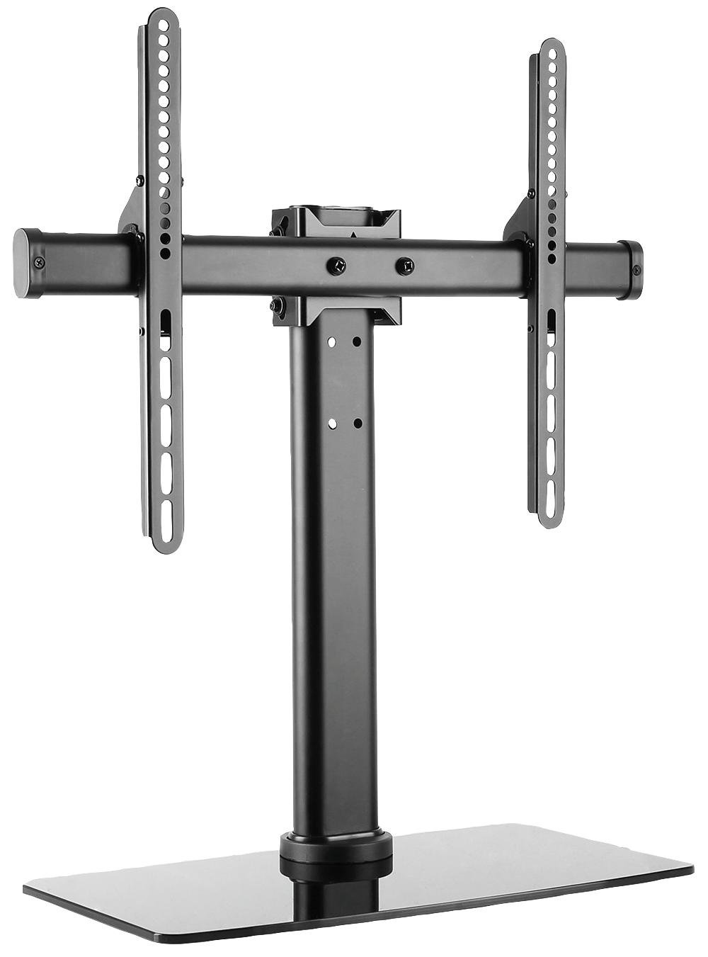 PRO SIGNAL Tilt & Swivel TV Stand for 32"–47" Screens – Adjustable Pedestal Mount with Glass Base & Cable Management – PS-SAT3247