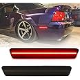NSLUMO Led Rear Side Marker Lights for 1999-2004 F-ord Mustang Rear Bumper Led Side Marker Lamp 2pcs Smoked Lens