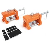 Pony Jorgensen 8510BP 2-Pack Cabinet Claw, Fit 1-1/2" to 2" Stiles | 650 LBS Max Load, Tightens, Aligns, Pre-Drills and Fastens Face Frame Cabinet Installation Clamp, Built-In Protective Pads
