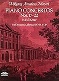 Piano Concertos Nos. 17-22 in Full Score (Dover Music Scores) by Wolfgang Amadeus Mozart