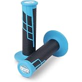 Pro Taper Clamp On Grips - 1/2 Waffle (NEON Blue/Black)