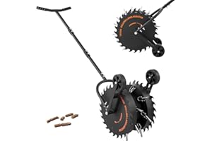 VEVOR Rolling Lawn Core Aerator, 16.6 in Coring Aerator Roller with Anti-Clog Tines, Heavy Duty & Rust-Resistant, Yard Grass 