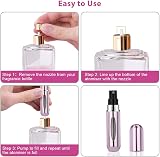 ACWOO 5Pcs 5ml Perfume Atomiser Bottles Refillable Fine Mist Travel Set view 4