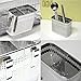 Kitchen Utensils Drying Rack 2 Compartments Stainless Steel Square Spoon Knife Fork Case Organizer Storage Stand Holder Silver