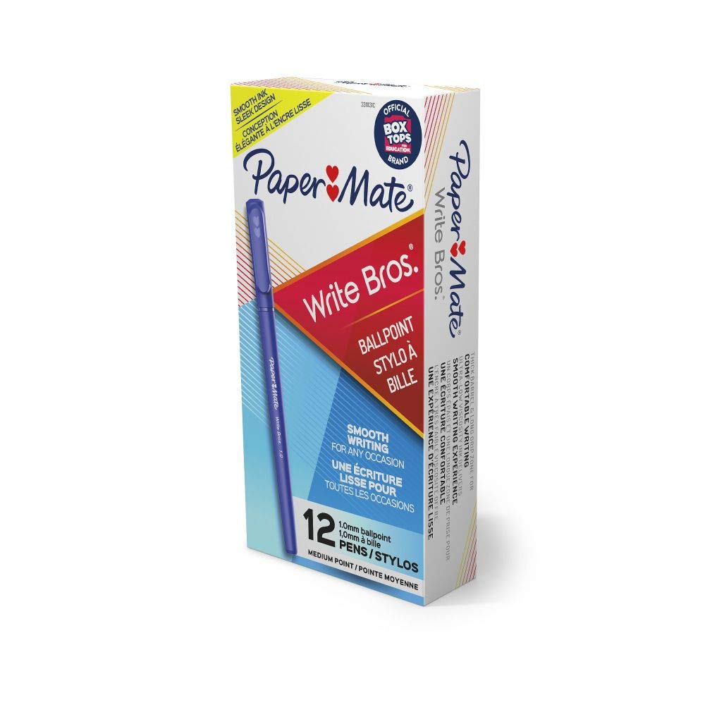 Paper Mate3311131 Ballpoint Pen, Medium Point, Blue Ink/Blue Barrel