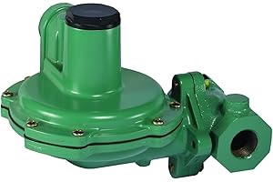 Emerson-Fisher LP-Gas Equipment HSRL-BFC 3/4" FNPT CI 2nd Stage UL Regulator with Relief, 10-12.5" WC, 3/8" Port, 3/4" Vent