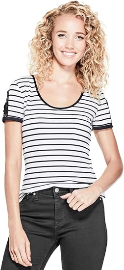 playera guess rayas