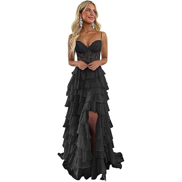 white christmas dresses Long Chiffon Sweetheart Neckline Corset Formal Prom Dress – The Dress Outlet main image 1