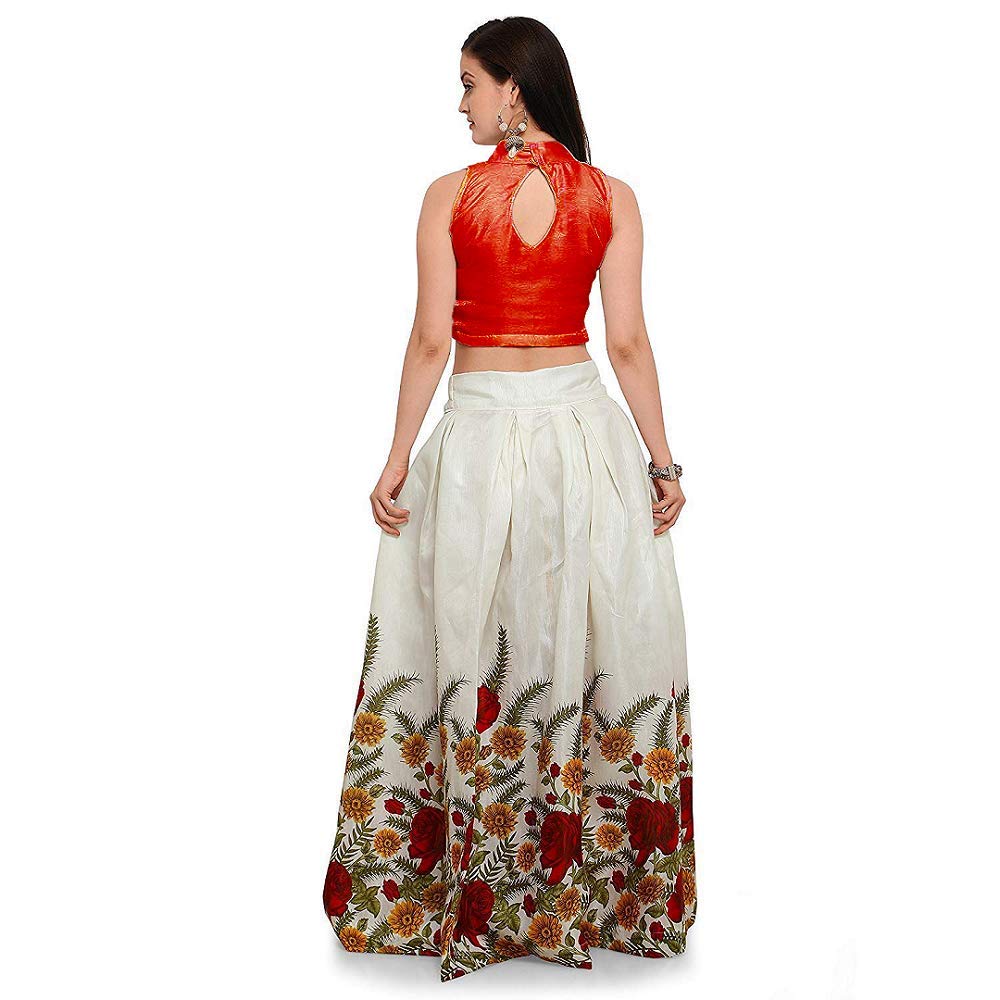 d fashion gallery's women's bangalori satin long skirt gown and top