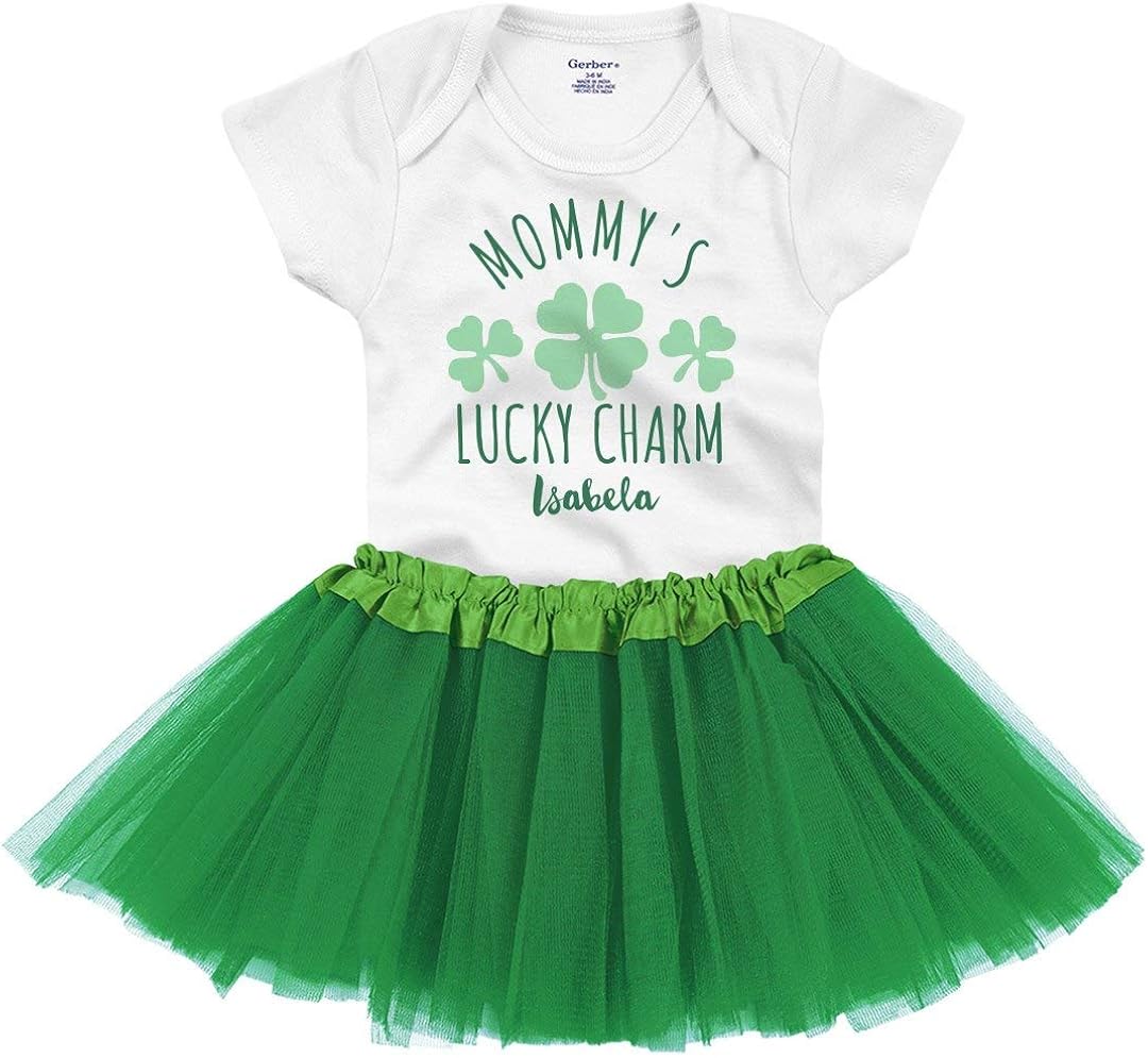 Mommy's Lucky Charm Clovers Isabela Baby Onesie with