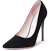 GENSHUO Women's 4.7 Inch Pumps Pointy Toe Stiletto Sexy High Heels Work Party Wedding Shoes