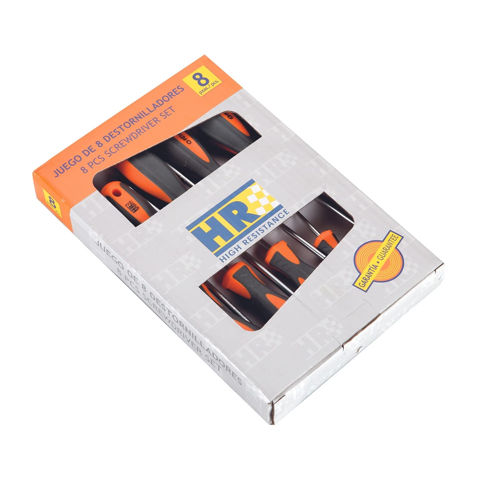 RH 170450 Set of 8 Screwdrivers, 0 V, Set of 8 Pieces